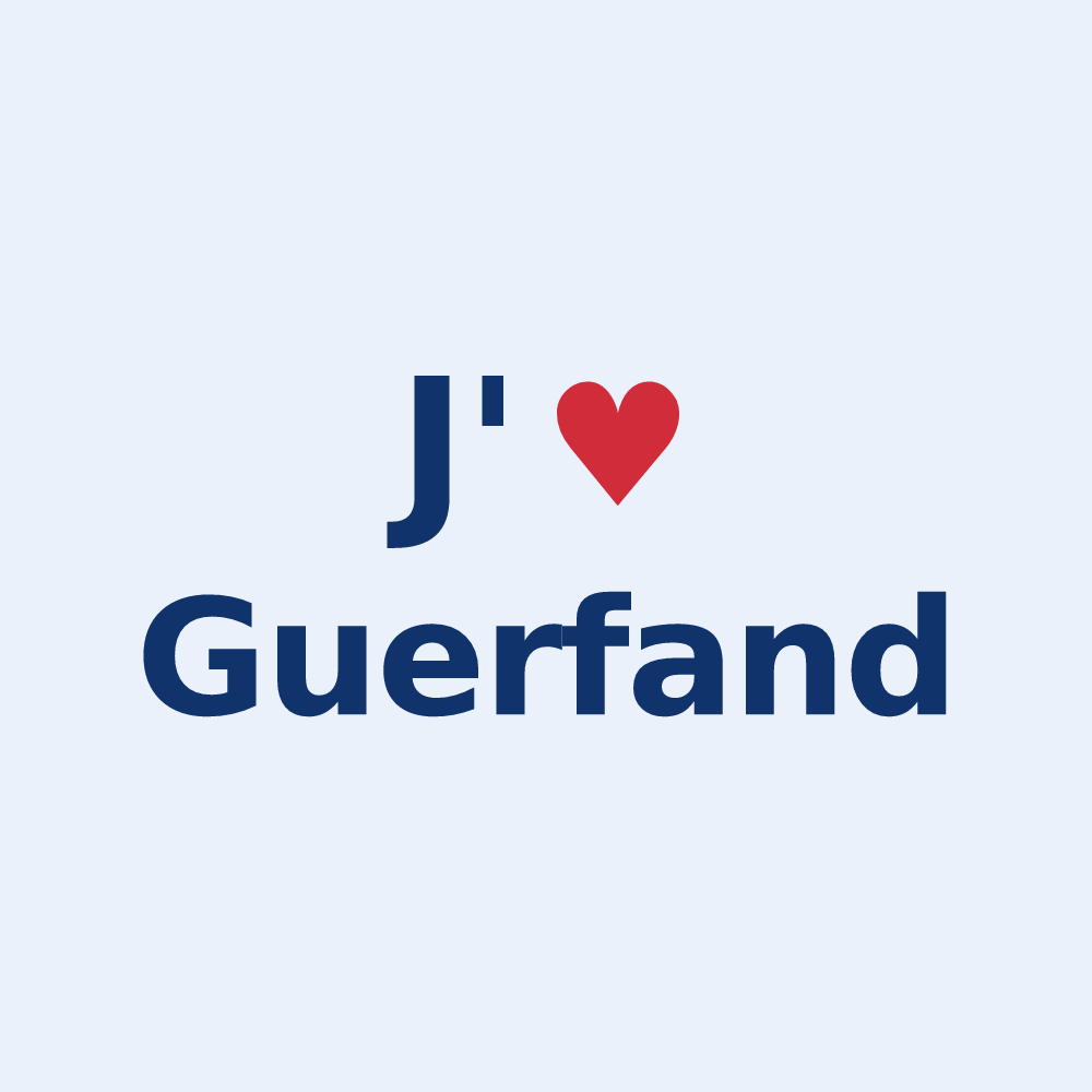 Sticker personnalisé Guerfand — design J'aime Guerfand