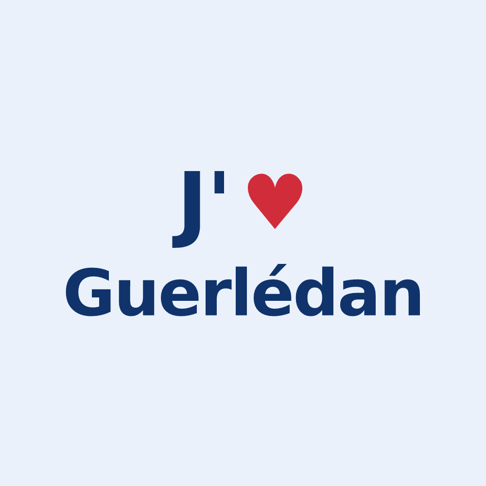 Sticker personnalisé Guerlédan — design J'aime Guerlédan
