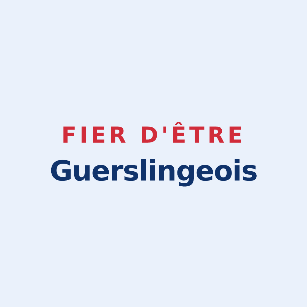 Sticker « Fier d'être Guerslingeois » — design pour Guerstling