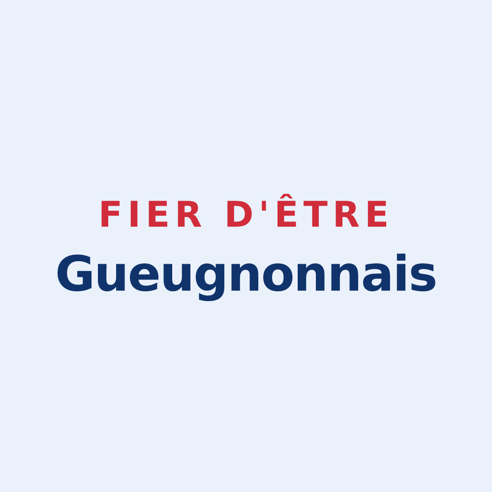 Sticker « Fier d'être Gueugnonnais » — design pour Gueugnon
