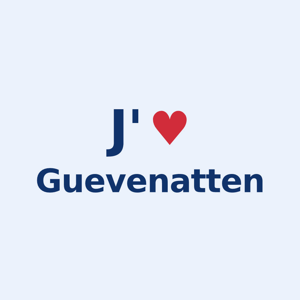 Sticker personnalisé Guevenatten — design J'aime Guevenatten
