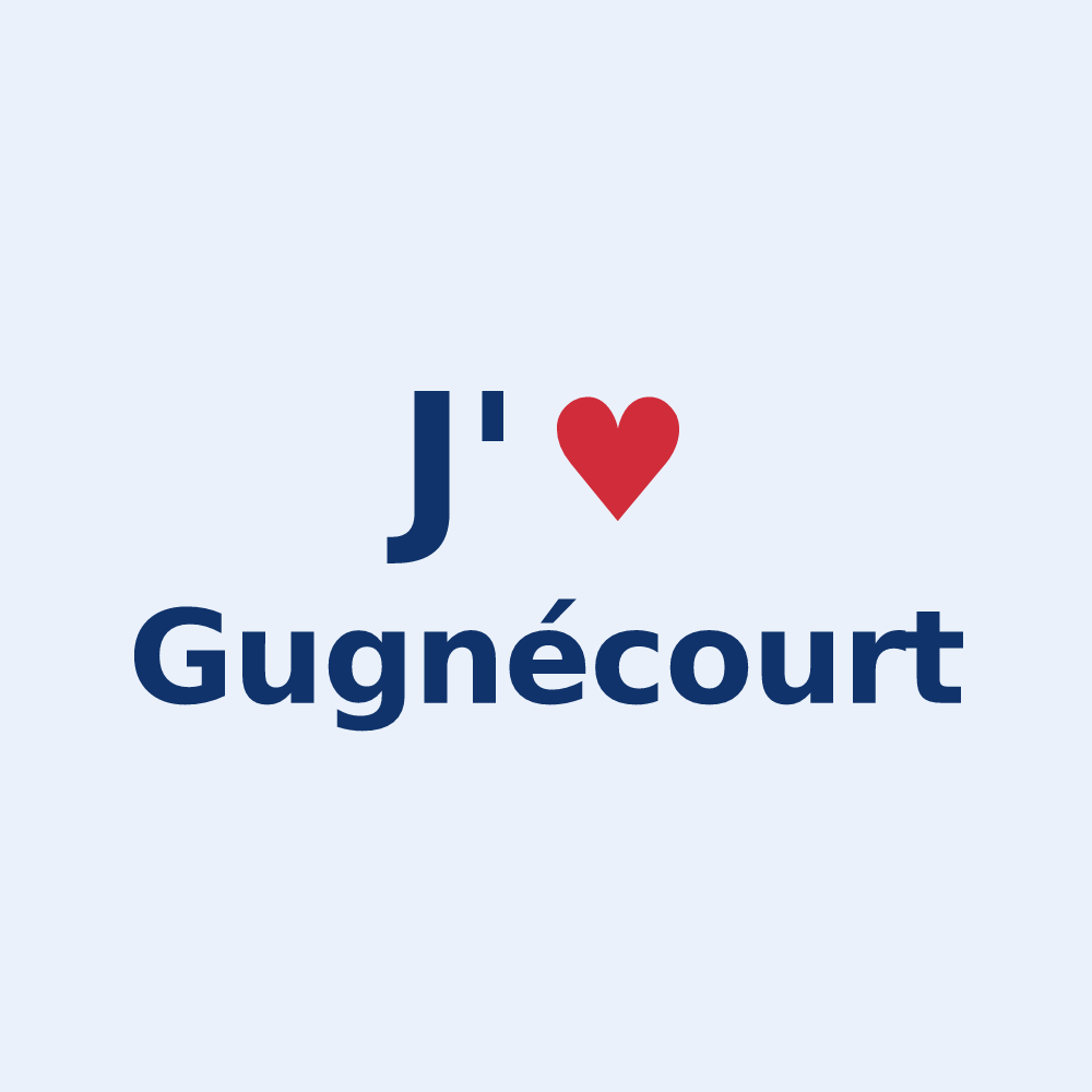 Sticker personnalisé Gugnécourt — design J'aime Gugnécourt
