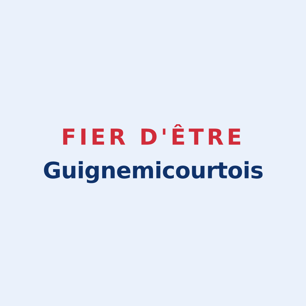 Sticker « Fier d'être Guignemicourtois » — design pour Guignemicourt