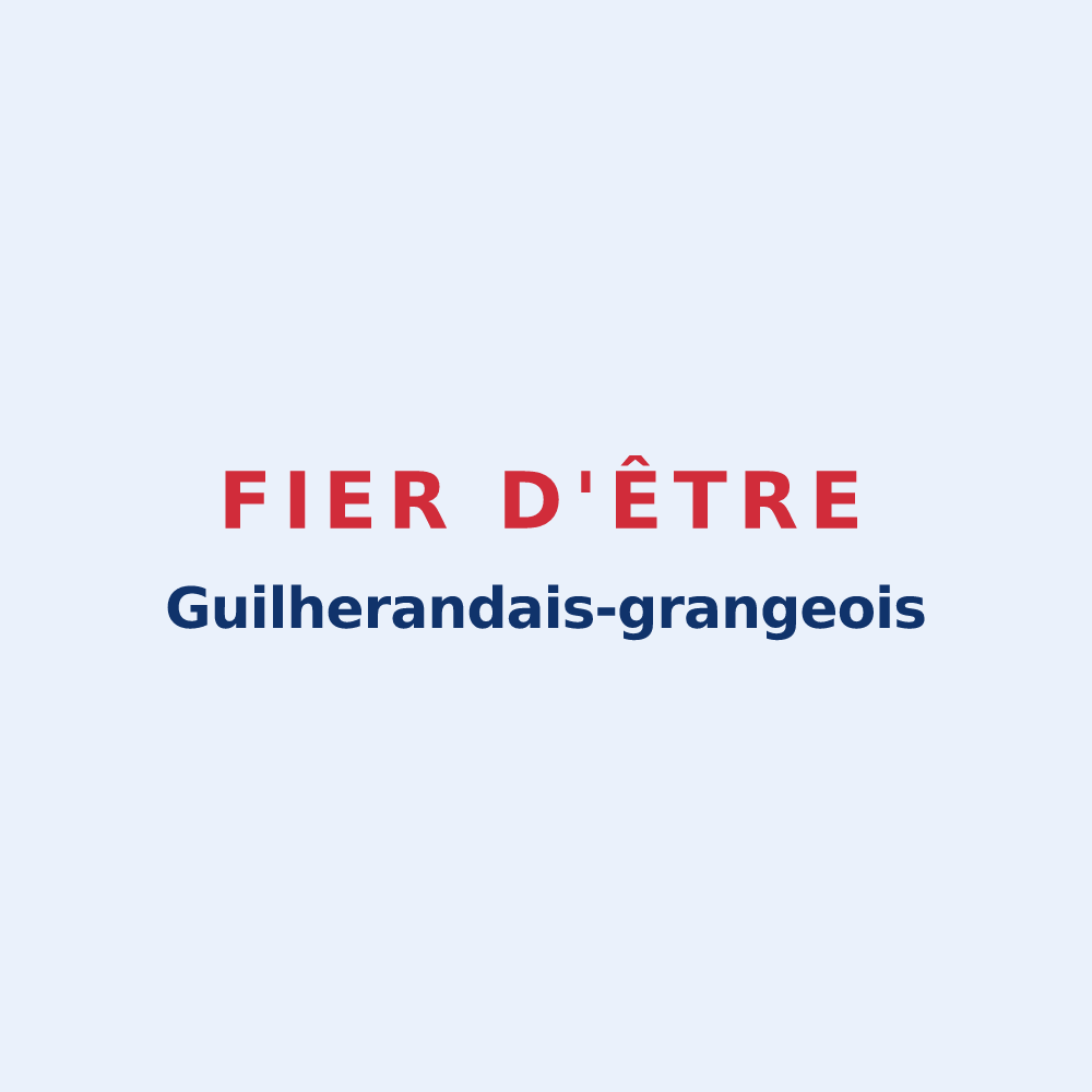 Sticker « Fier d'être Guilherandais-grangeois » — design pour Guilherand-Granges