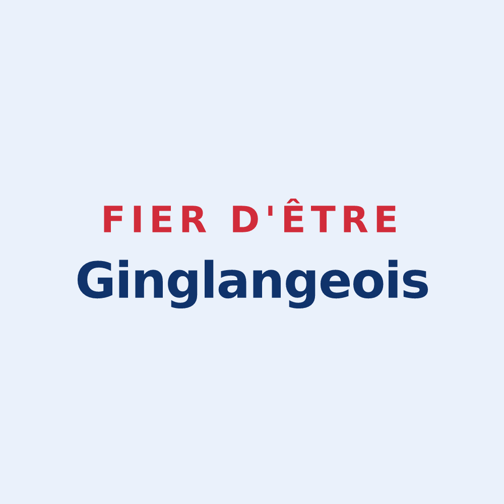 Sticker « Fier d'être Ginglangeois » — design pour Guinglange