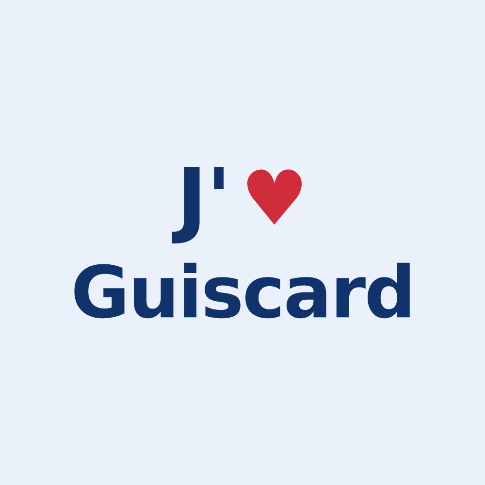 Sticker personnalisé Guiscard — design J'aime Guiscard