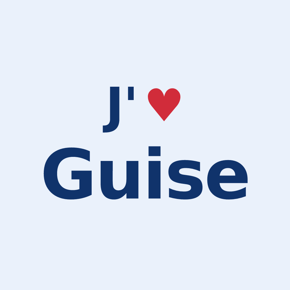 Sticker personnalisé Guise — design J'aime Guise