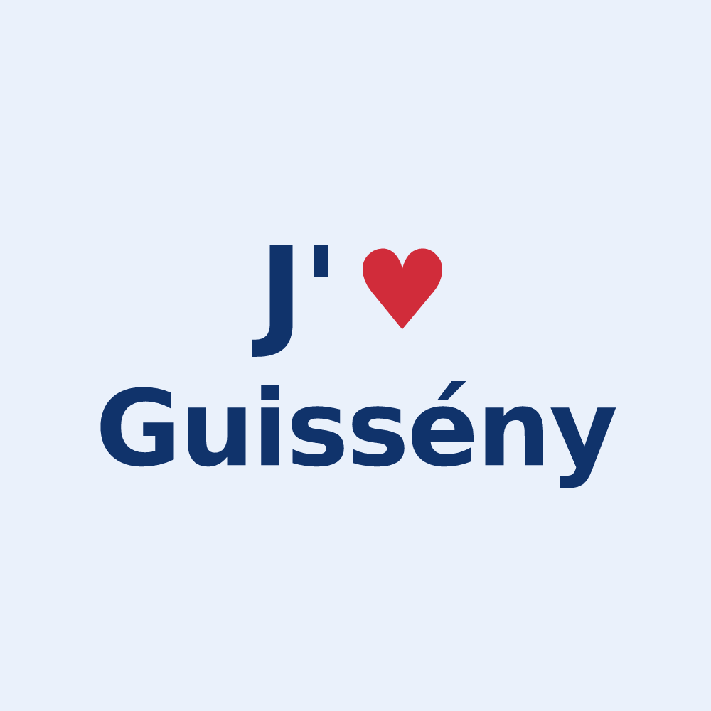 Sticker personnalisé Guissény — design J'aime Guissény