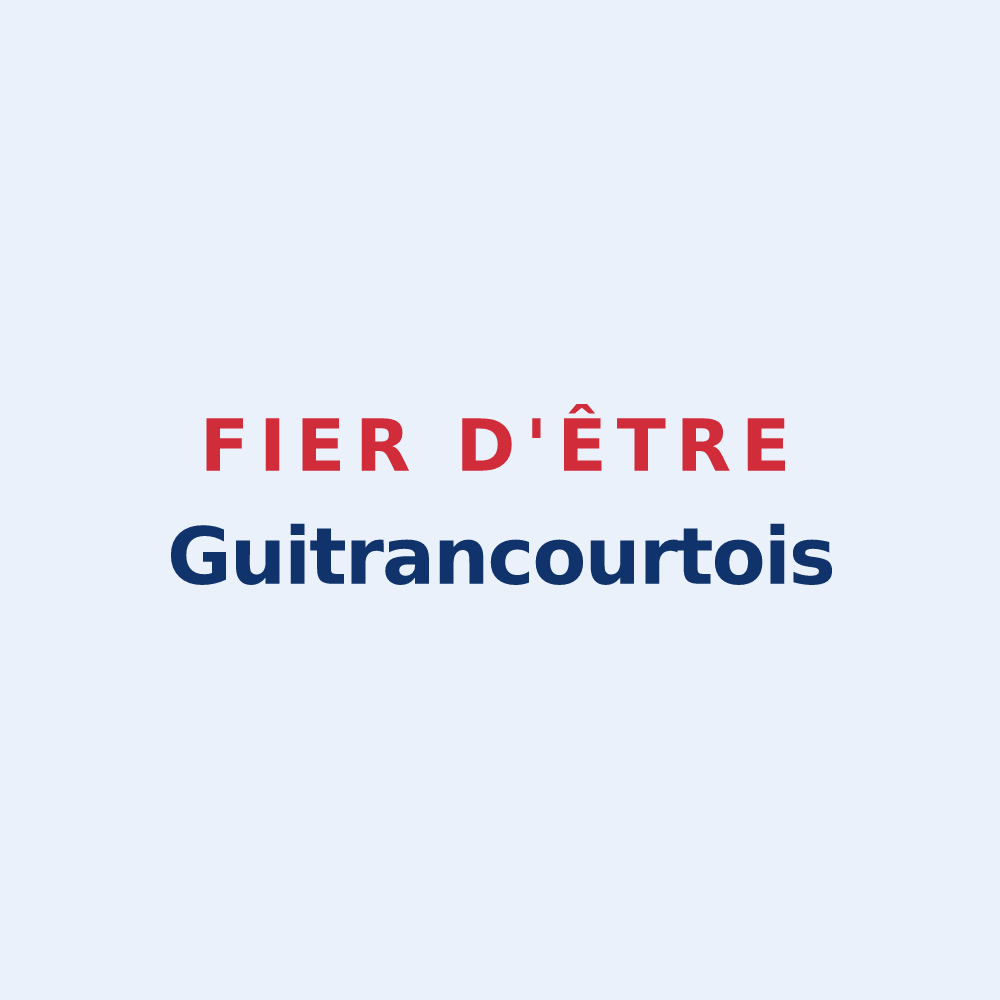 Sticker « Fier d'être Guitrancourtois » — design pour Guitrancourt