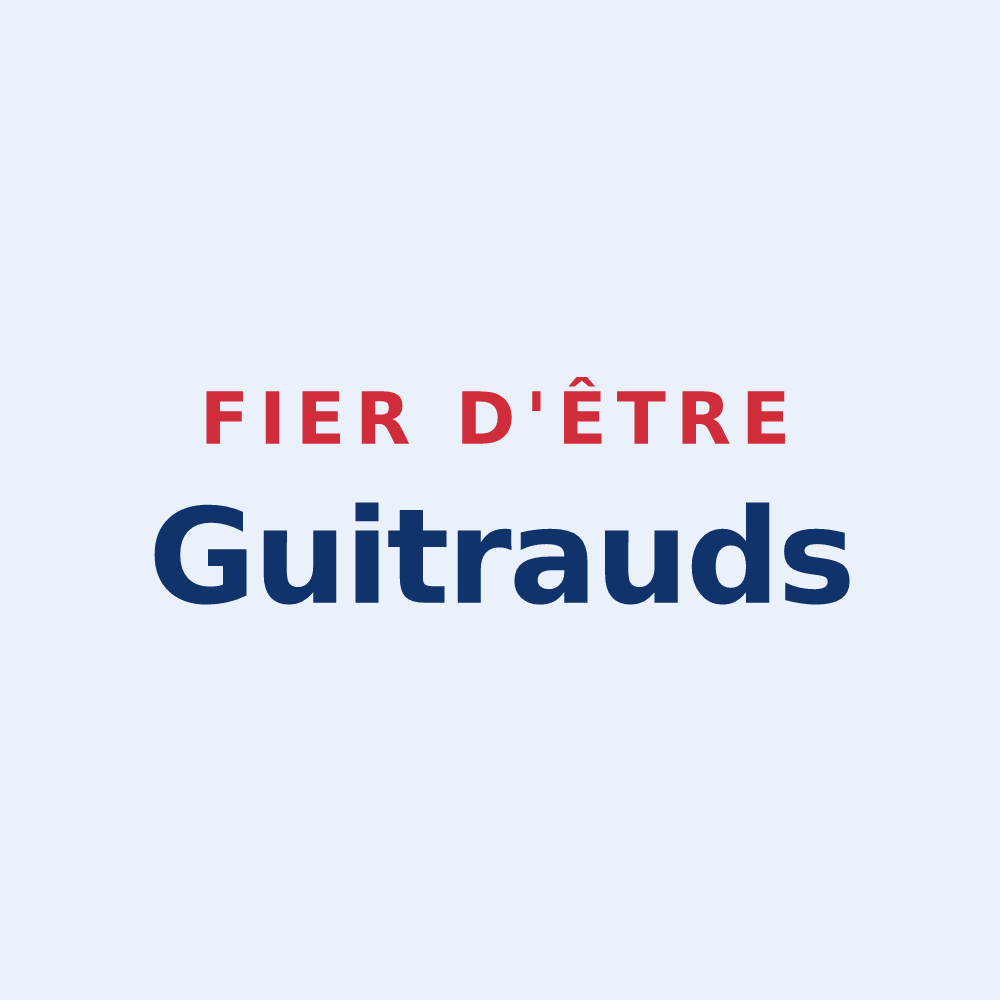 Sticker « Fier d'être Guitrauds » — design pour Guîtres