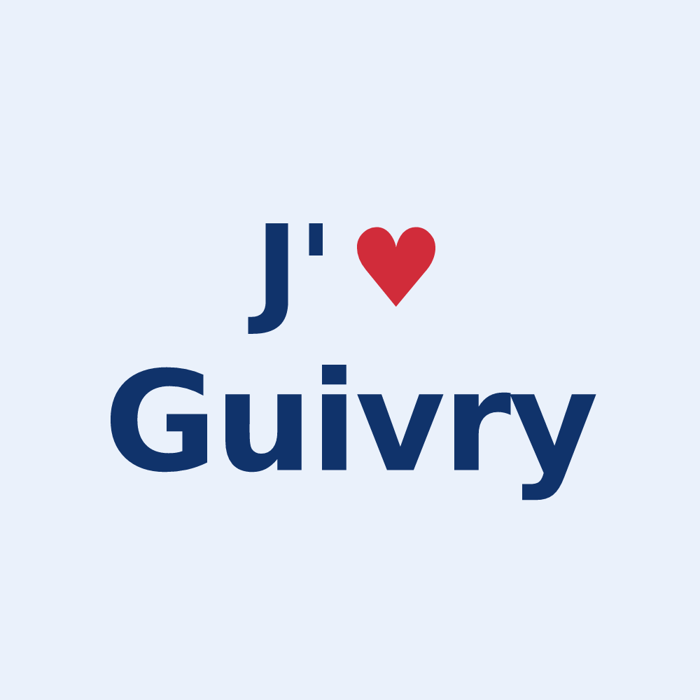 Sticker personnalisé Guivry — design J'aime Guivry