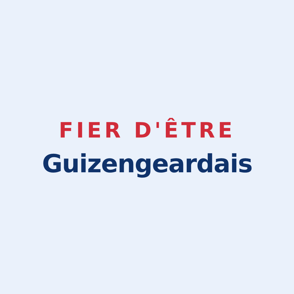 Sticker « Fier d'être Guizengeardais » — design pour Guizengeard