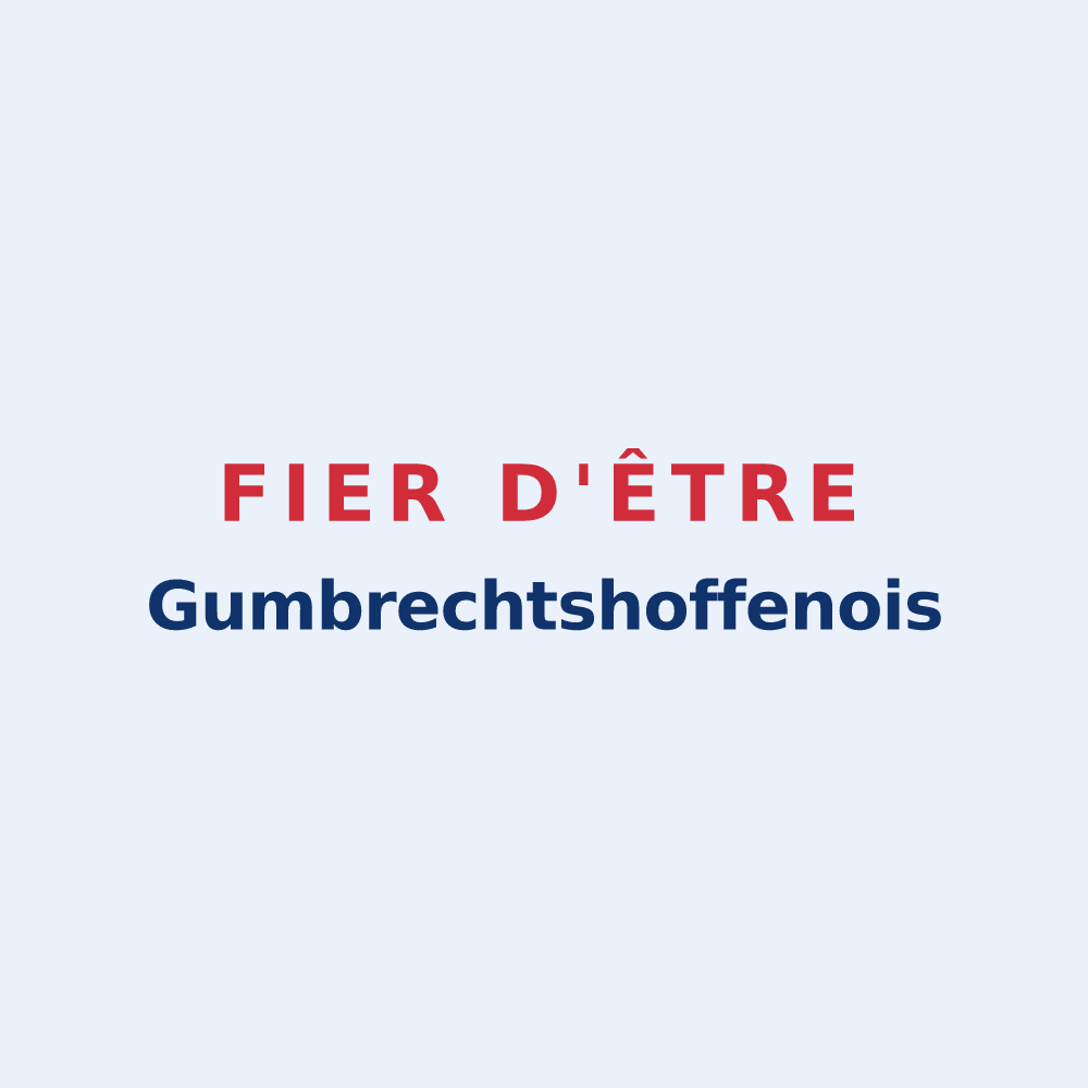 Sticker « Fier d'être Gumbrechtshoffenois » — design pour Gumbrechtshoffen