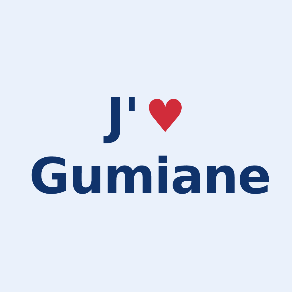 Sticker personnalisé Gumiane — design J'aime Gumiane