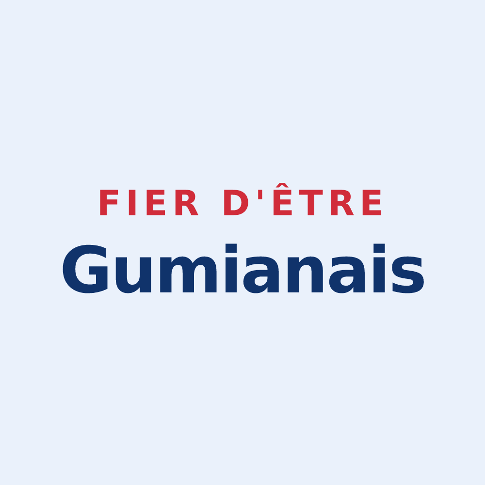 Sticker « Fier d'être Gumianais » — design pour Gumiane