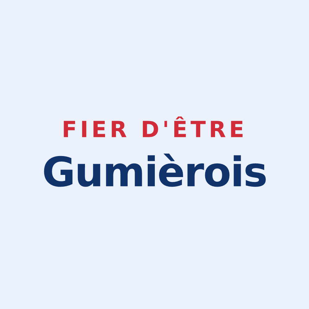 Sticker « Fier d'être Gumièrois » — design pour Gumières