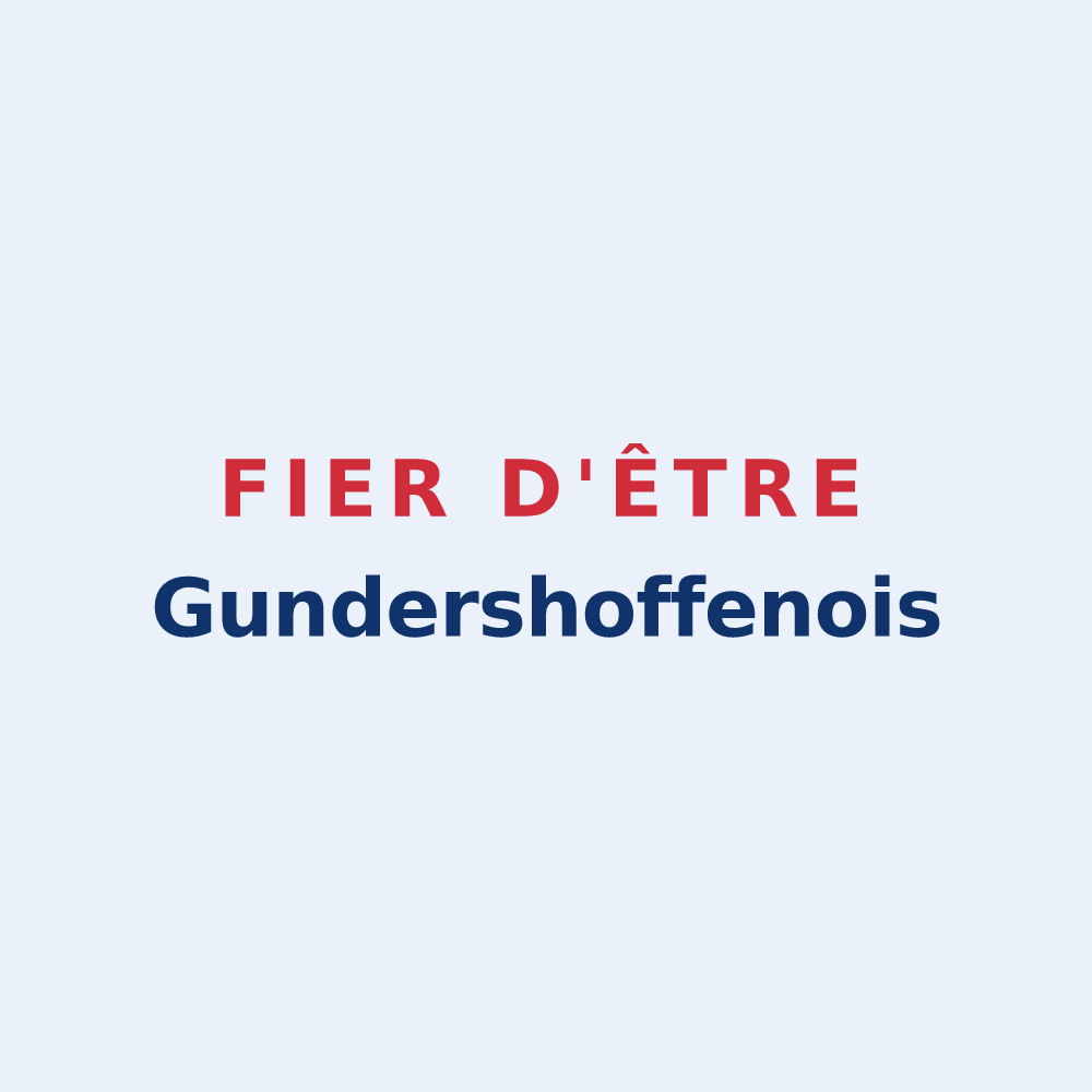 Sticker « Fier d'être Gundershoffenois » — design pour Gundershoffen