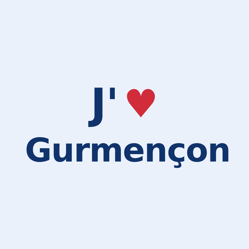 Sticker personnalisé Gurmençon — design J'aime Gurmençon