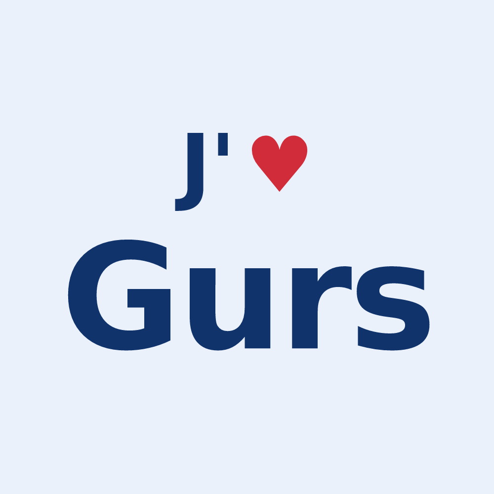 Sticker personnalisé Gurs — design J'aime Gurs