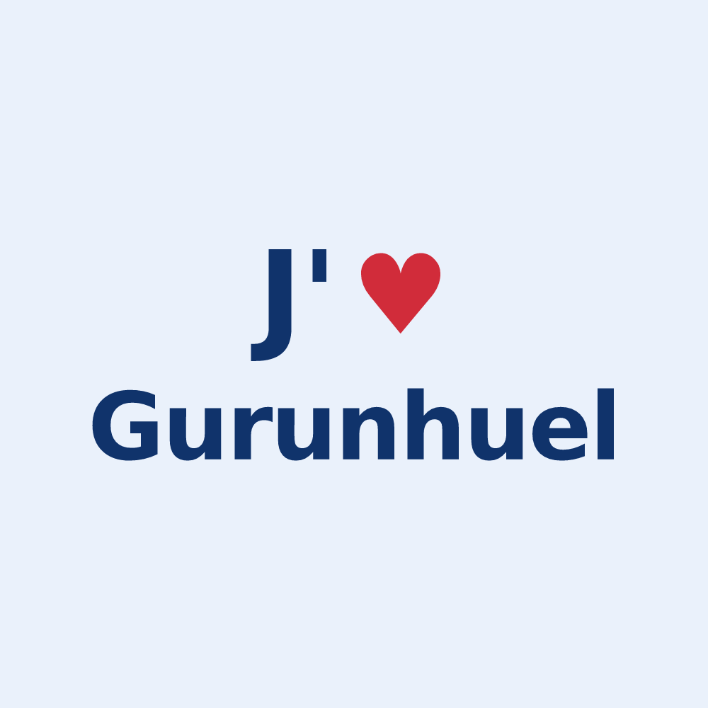 Sticker personnalisé Gurunhuel — design J'aime Gurunhuel