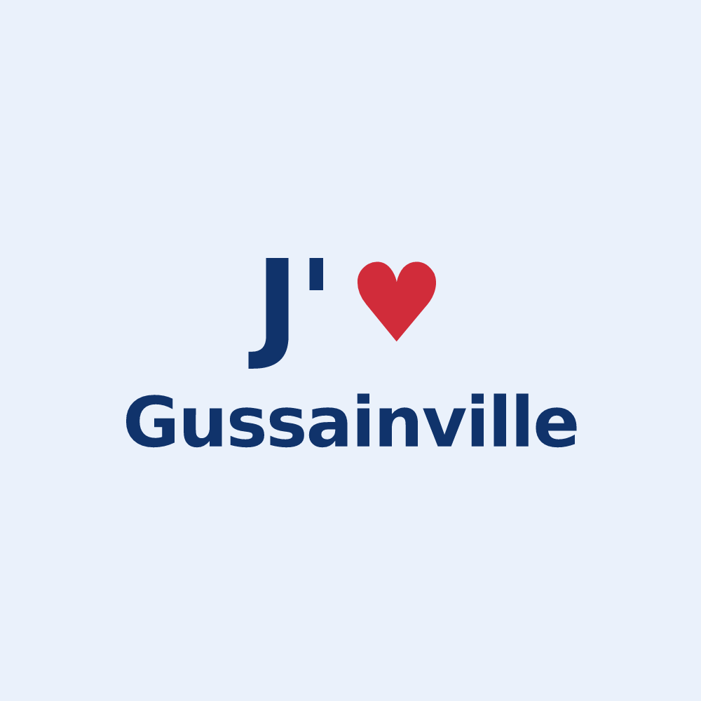 Sticker personnalisé Gussainville — design J'aime Gussainville