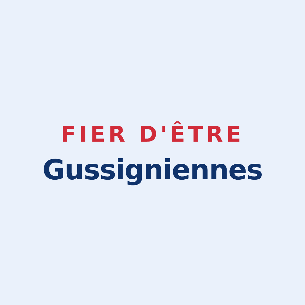 Sticker « Fier d'être Gussigniennes » — design pour Gussignies