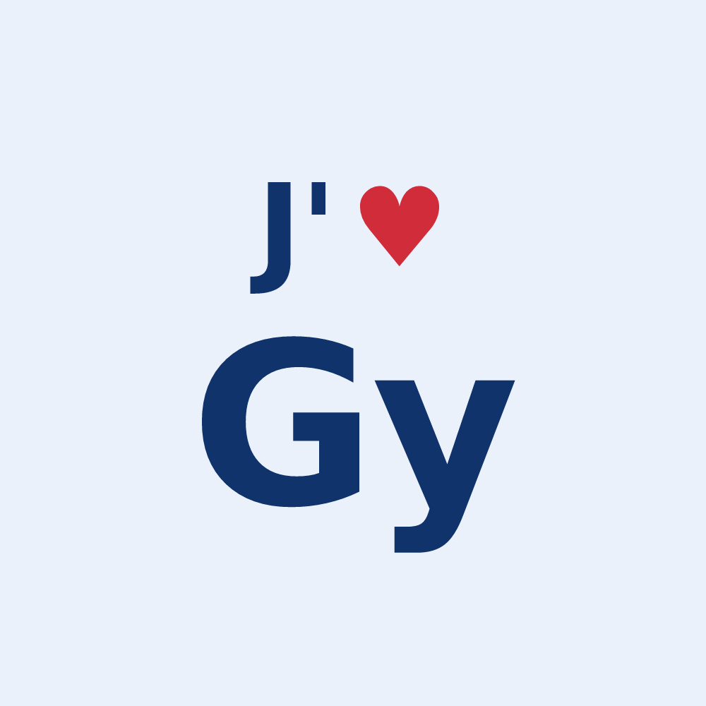 Sticker personnalisé Gy — design J'aime Gy