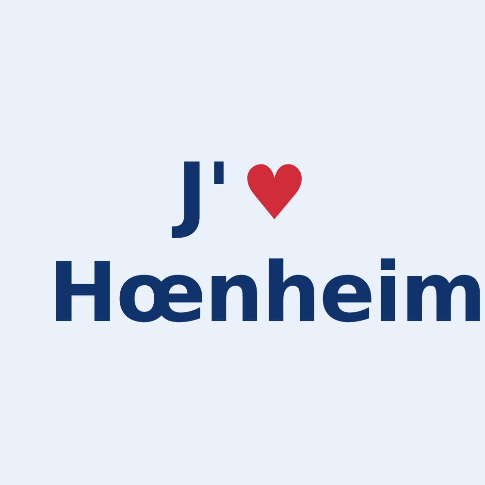 Sticker personnalisé Hœnheim — design J'aime Hœnheim