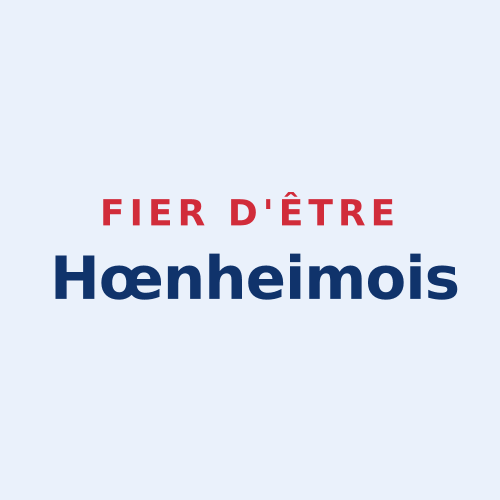 Sticker « Fier d'être Hœnheimois » — design pour Hœnheim