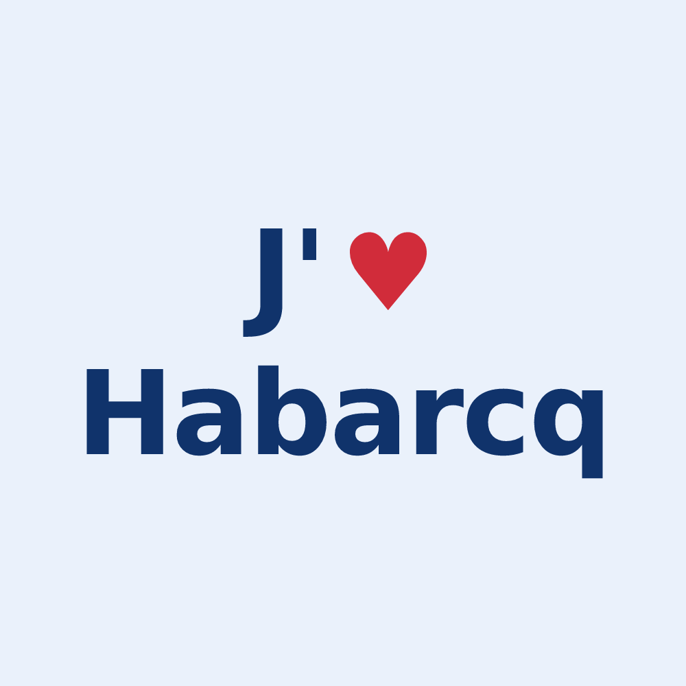 Sticker personnalisé Habarcq — design J'aime Habarcq