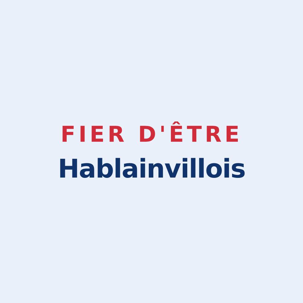 Sticker « Fier d'être Hablainvillois » — design pour Hablainville
