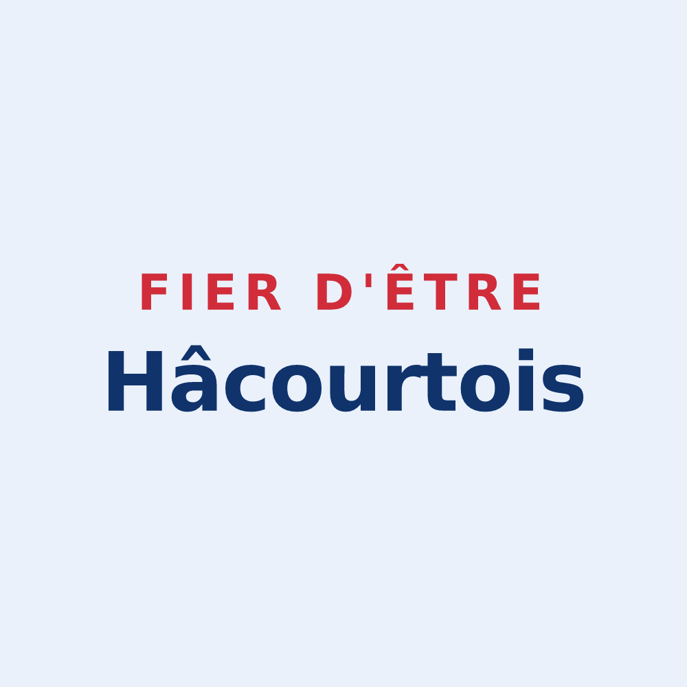 Sticker « Fier d'être Hâcourtois » — design pour Hâcourt