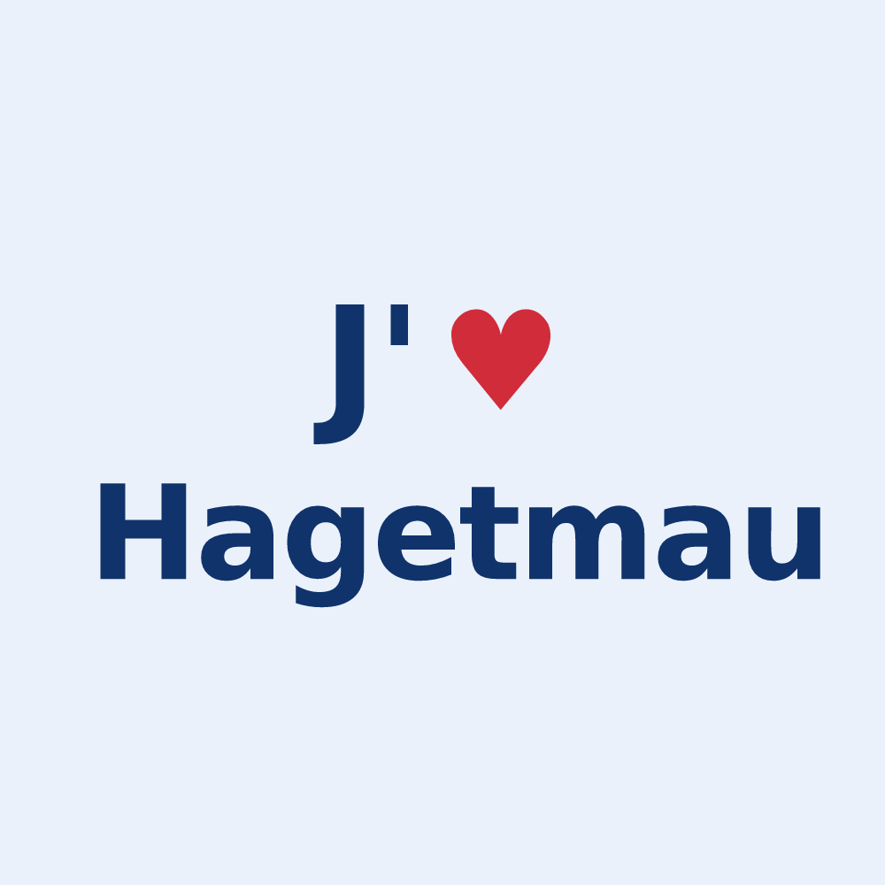 Sticker personnalisé Hagetmau — design J'aime Hagetmau