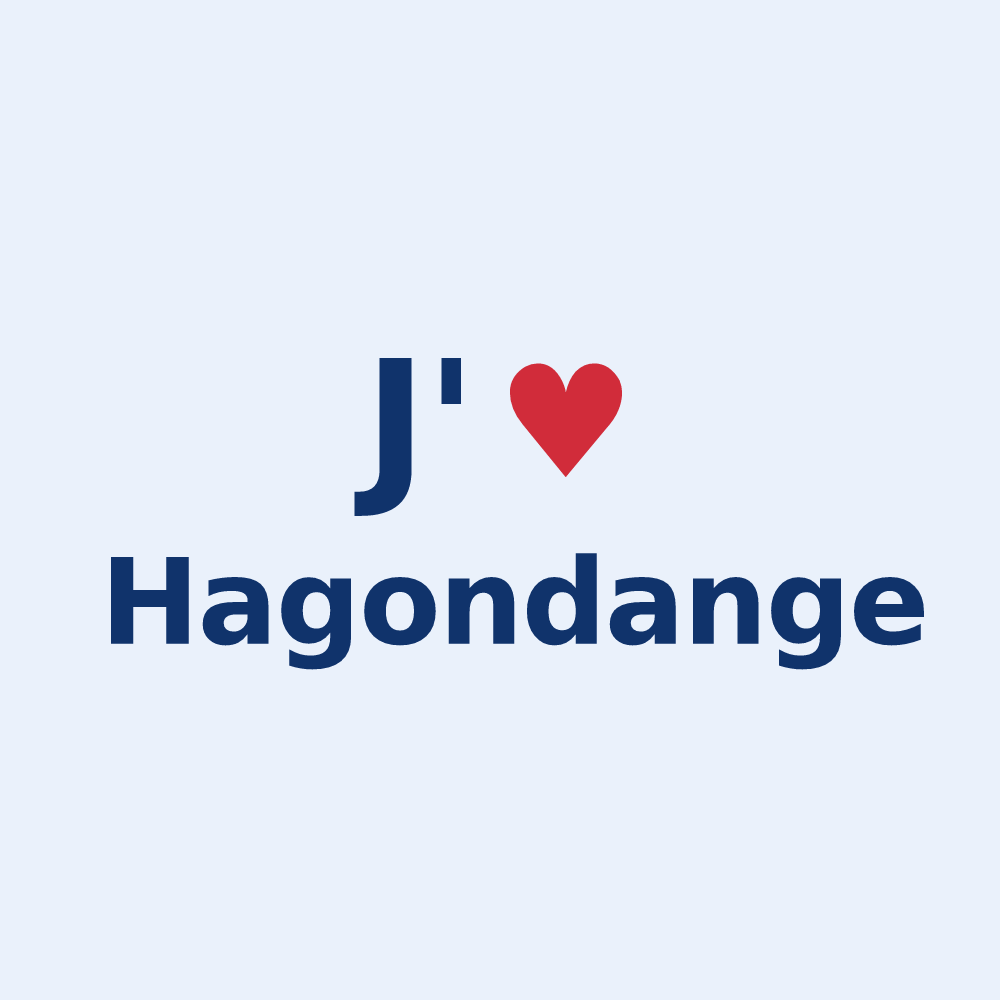 Sticker personnalisé Hagondange — design J'aime Hagondange