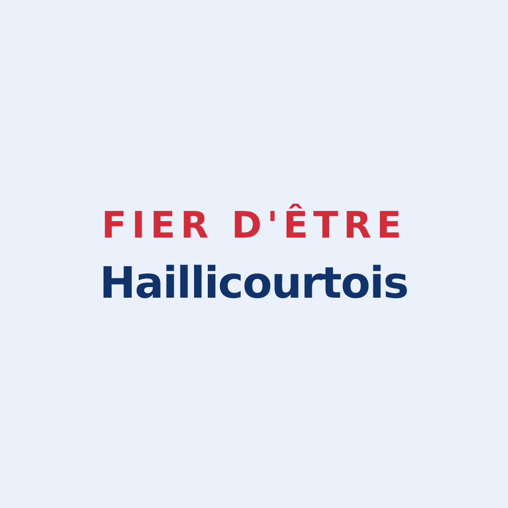 Sticker « Fier d'être Haillicourtois » — design pour Haillicourt