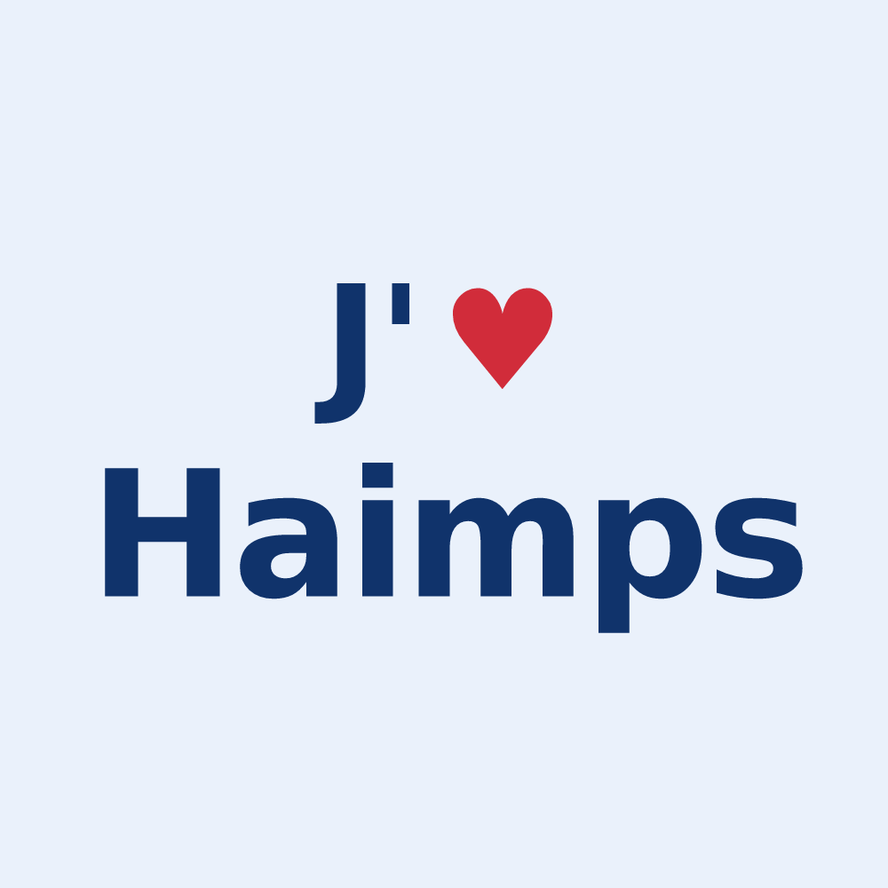 Sticker personnalisé Haimps — design J'aime Haimps