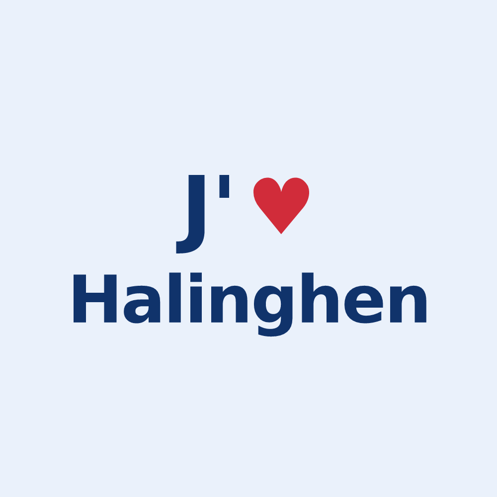 Sticker personnalisé Halinghen — design J'aime Halinghen