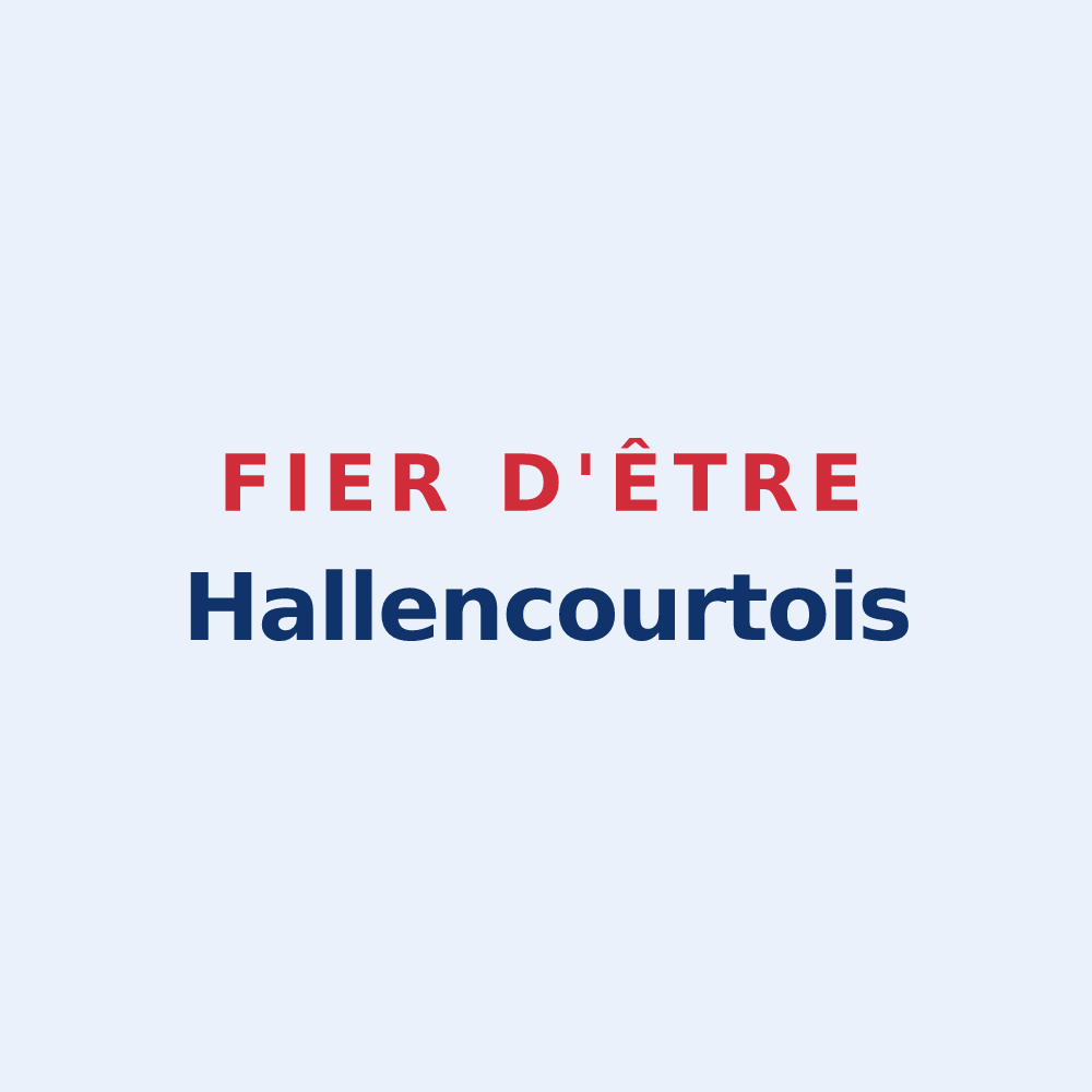 Sticker « Fier d'être Hallencourtois » — design pour Hallencourt