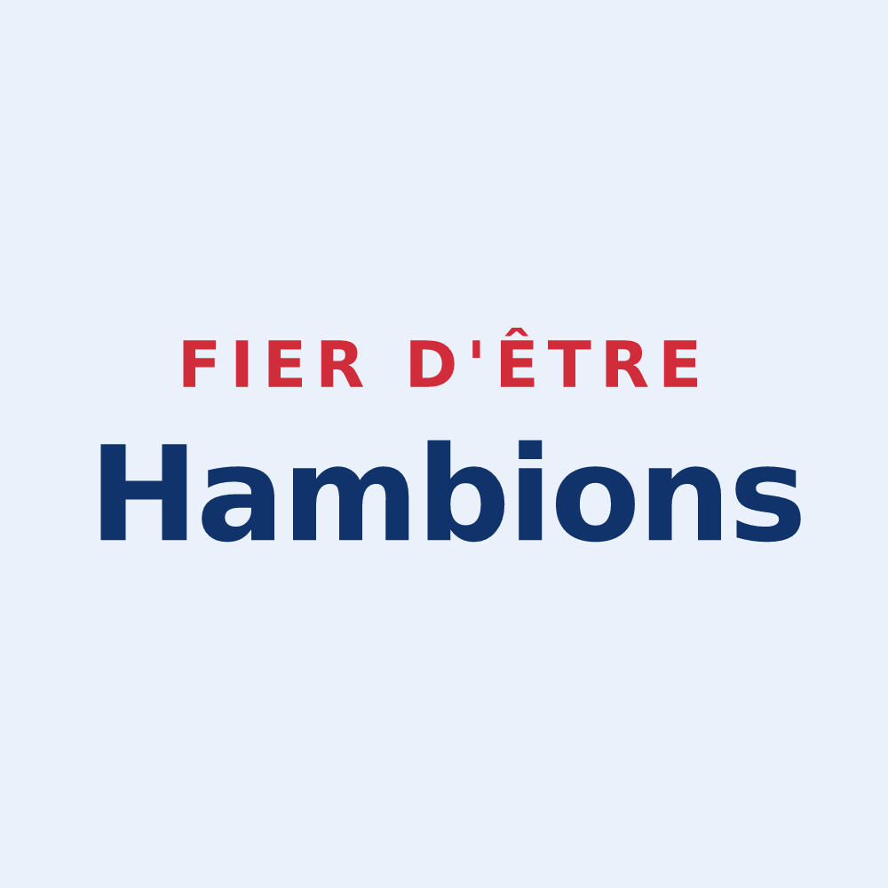 Sticker « Fier d'être Hambions » — design pour Hambye