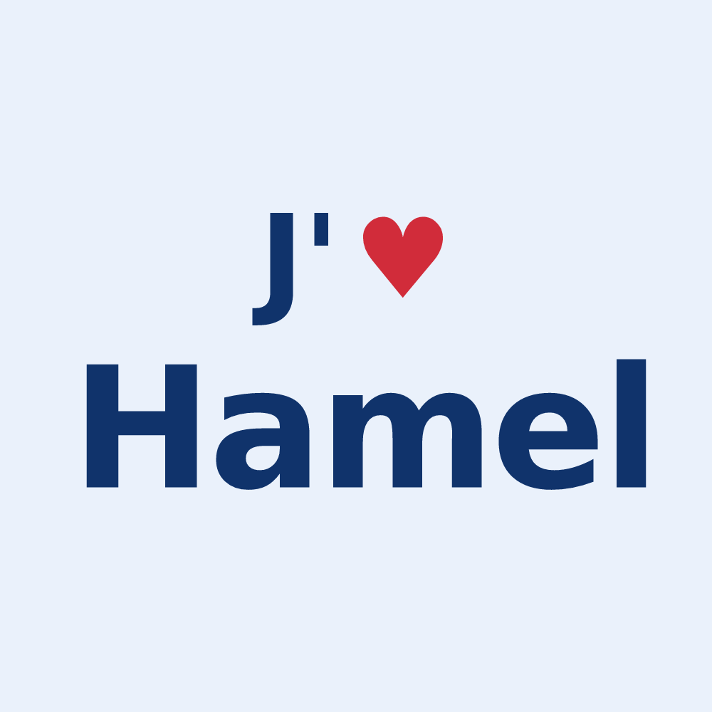 Sticker personnalisé Hamel — design J'aime Hamel