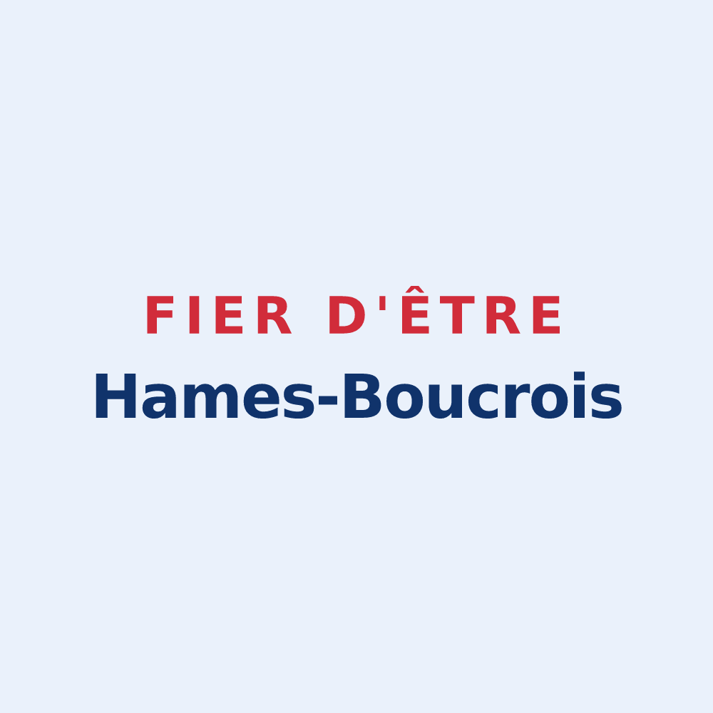 Sticker « Fier d'être Hames-Boucrois » — design pour Hames-Boucres