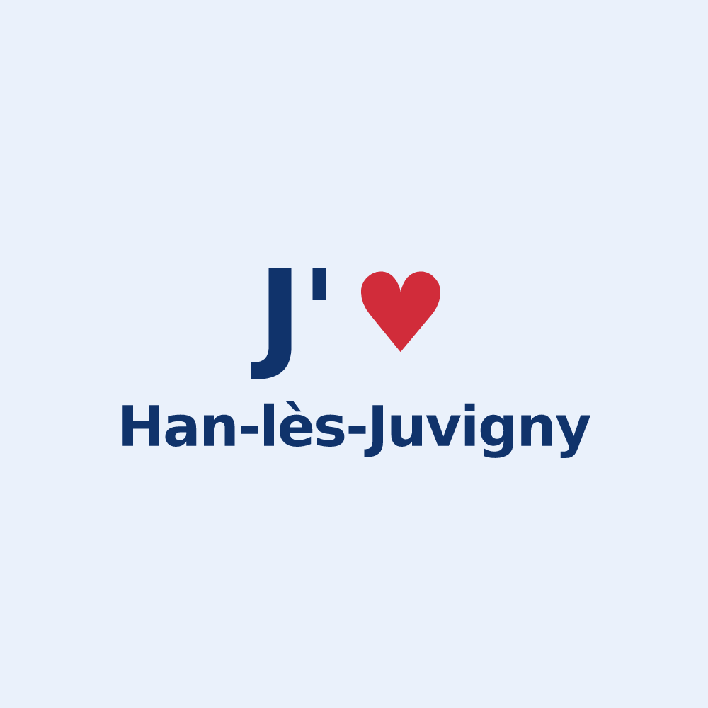 Sticker personnalisé Han-lès-Juvigny — design J'aime Han-lès-Juvigny
