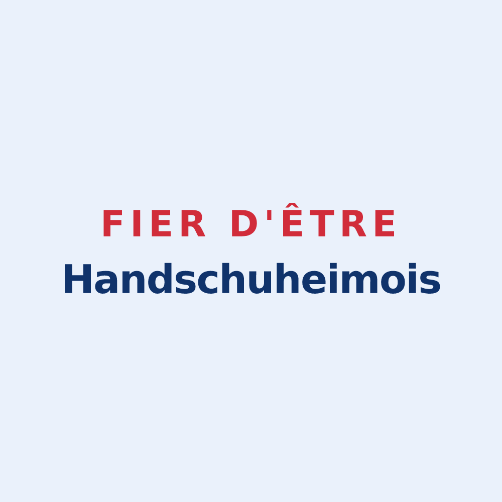 Sticker « Fier d'être Handschuheimois » — design pour Handschuheim