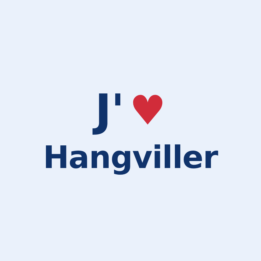 Sticker personnalisé Hangviller — design J'aime Hangviller