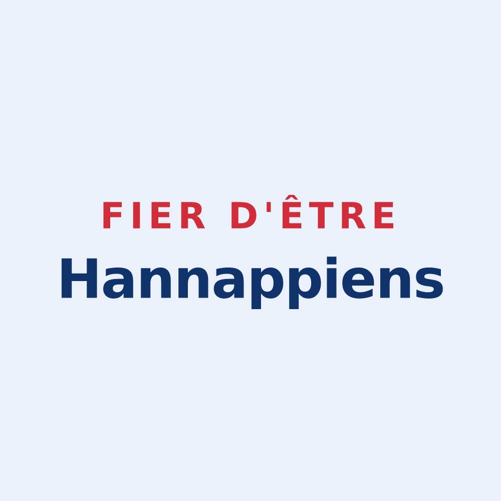 Sticker « Fier d'être Hannappiens » — design pour Hannappes