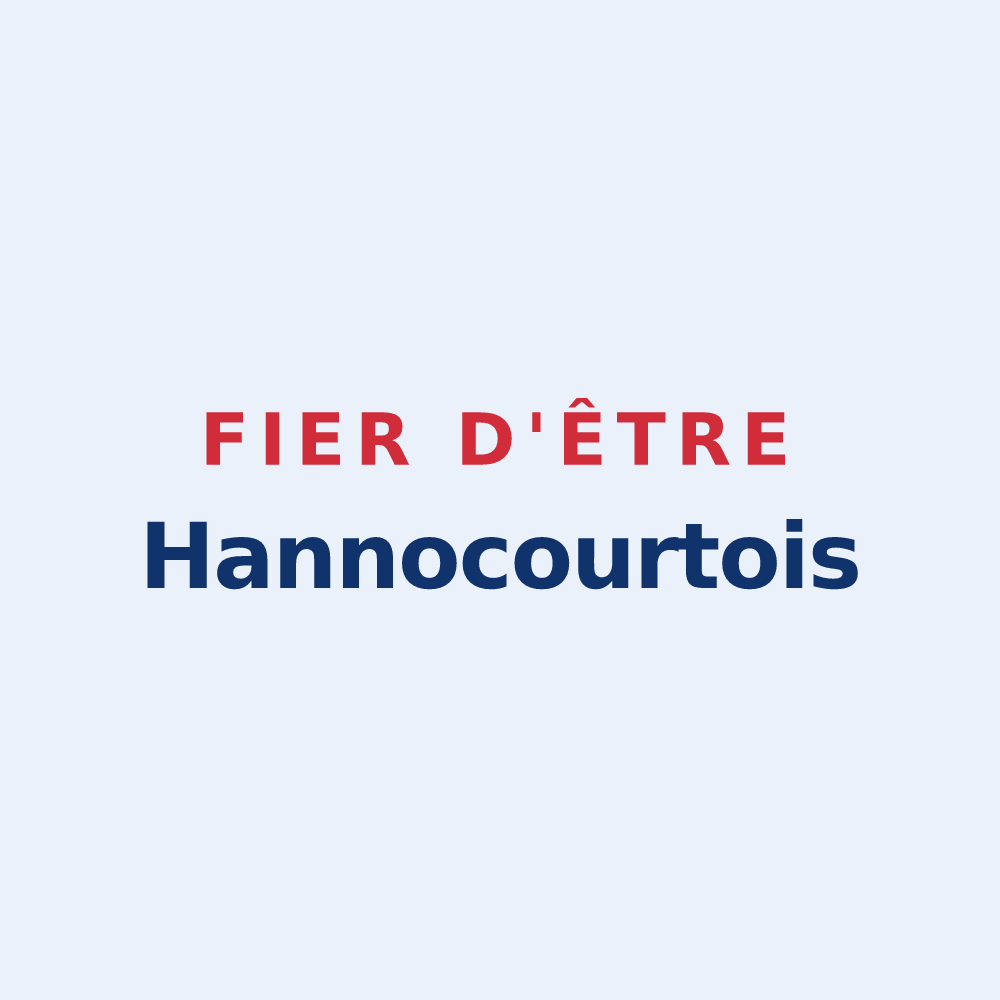 Sticker « Fier d'être Hannocourtois » — design pour Hannocourt