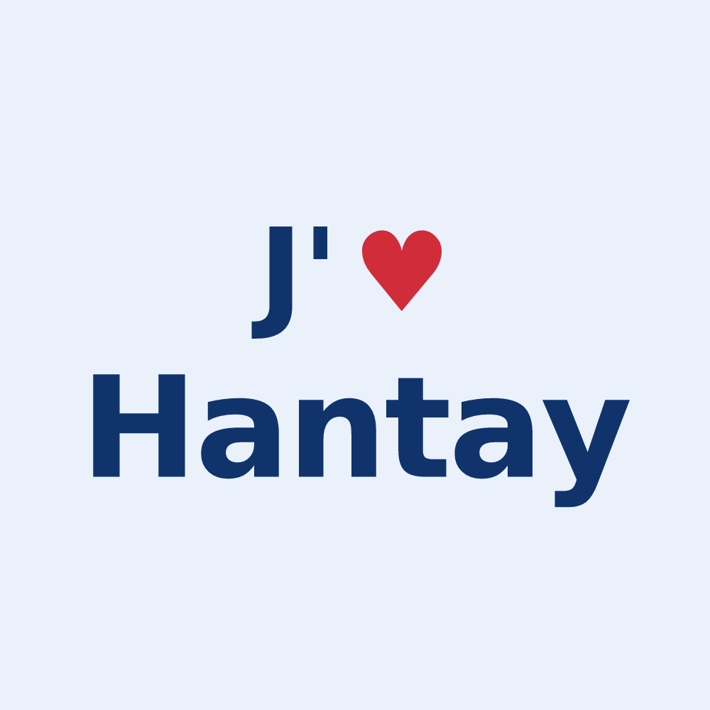 Sticker personnalisé Hantay — design J'aime Hantay