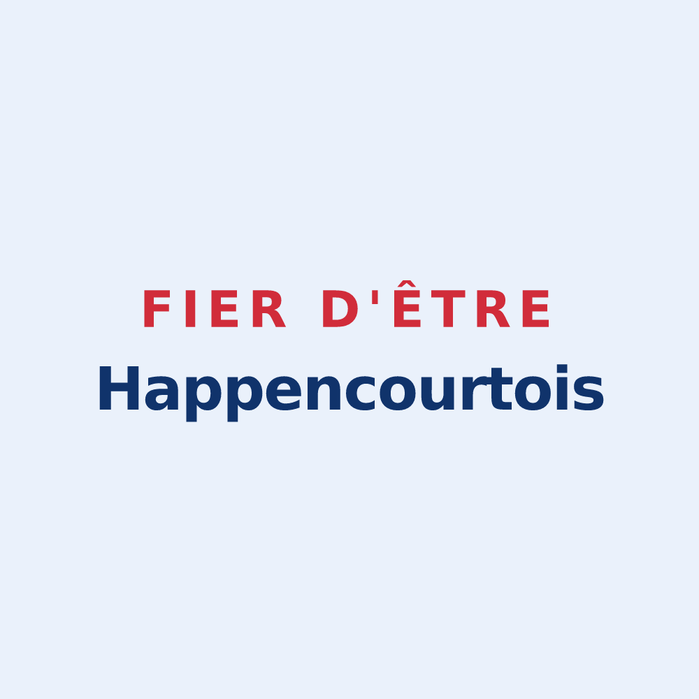 Sticker « Fier d'être Happencourtois » — design pour Happencourt