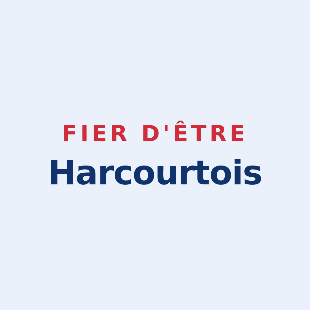 Sticker « Fier d'être Harcourtois » — design pour Harcourt