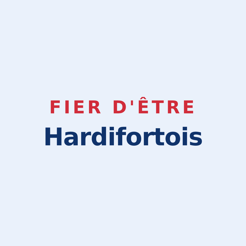 Sticker « Fier d'être Hardifortois » — design pour Hardifort